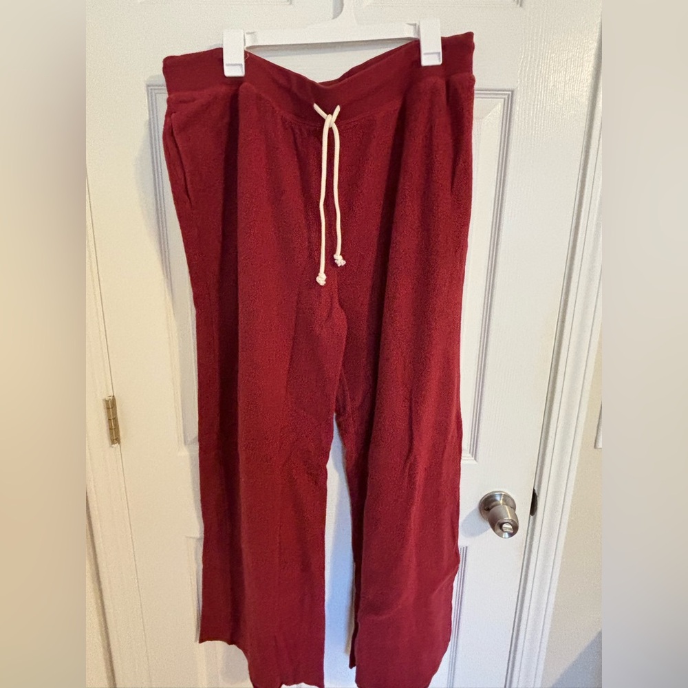 Brand New Aerie Burgundy Lounge Pants - XL